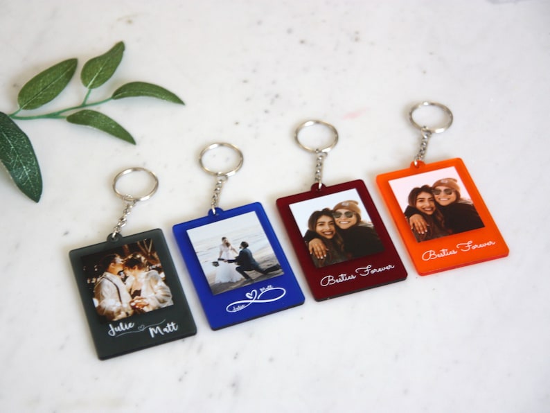 Custom Photo Keychain Personalized Photo Keychain Anniversary Gift Gift for Him Gift for Her Christmas gifts image 4