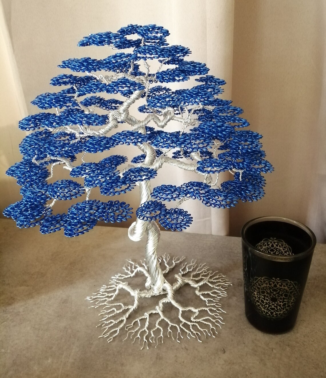 Bonsai tree aluminum wire sculpture Etsy