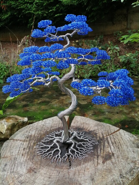 Bonsai-Baum-Skulptur aus Aluminiumdraht - Etsy sterreich