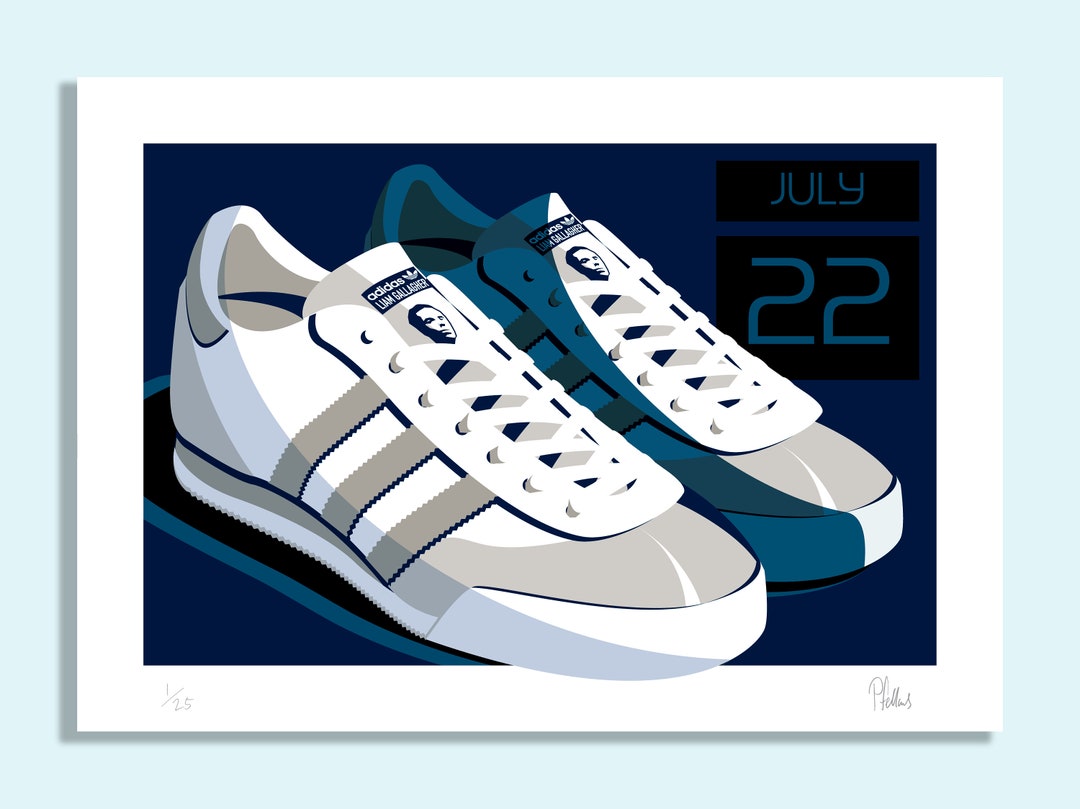 Adidas Spezial Liam Gallagher LG2 Trainer Artwork Print - Etsy