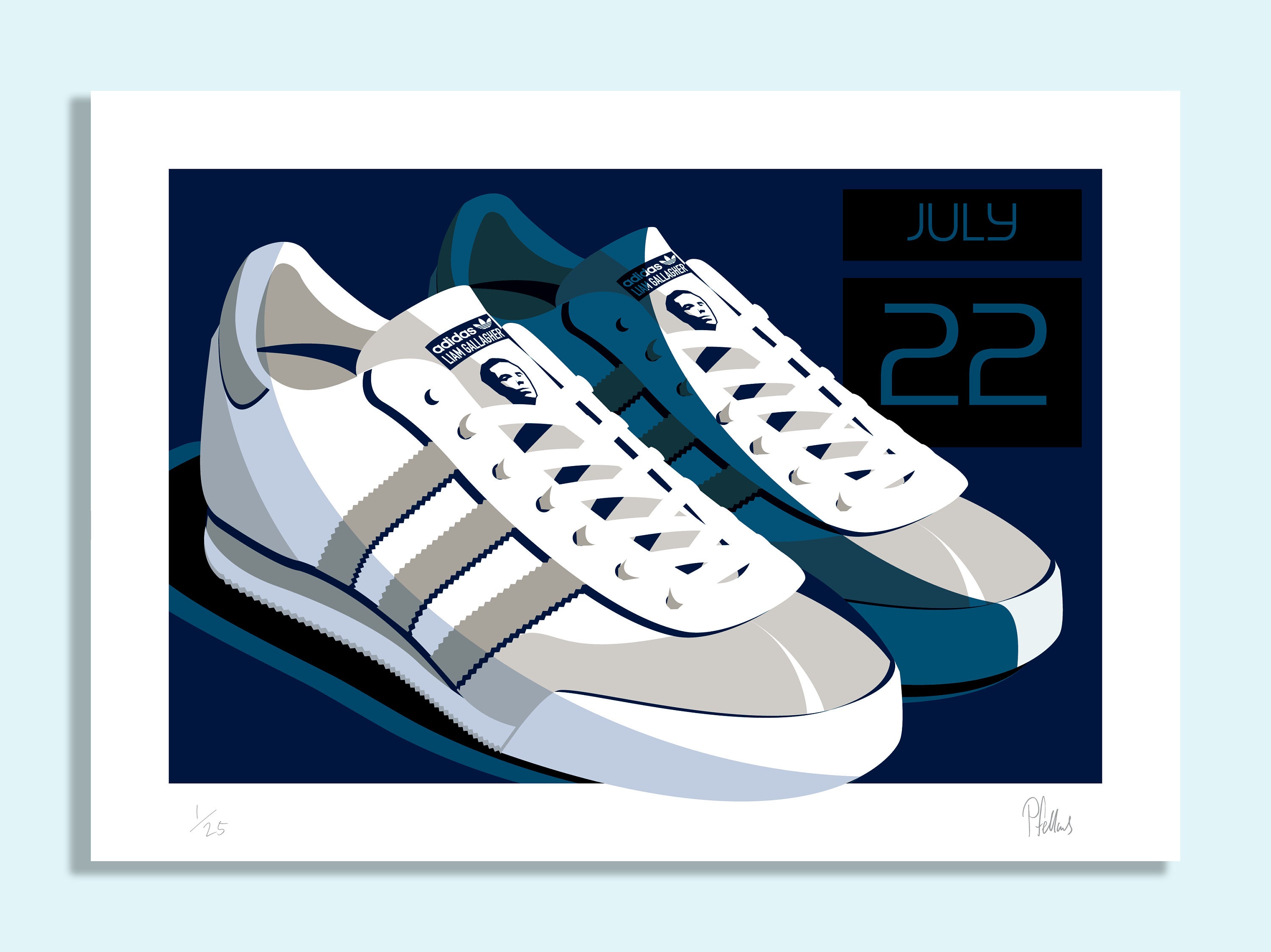 la carretera Darse prisa Mm Adidas Spezial Liam Gallagher LG2 Trainer Artwork Print - Etsy.de