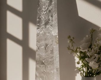 Lemurian Quartz Tower – Girasol & Butterfly Inclusion,  Brazil Direct