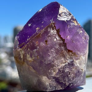 2- 395g Stunning Mini Natural Bahia Royal Amethyst Tower - Brazil- 2 of 2
