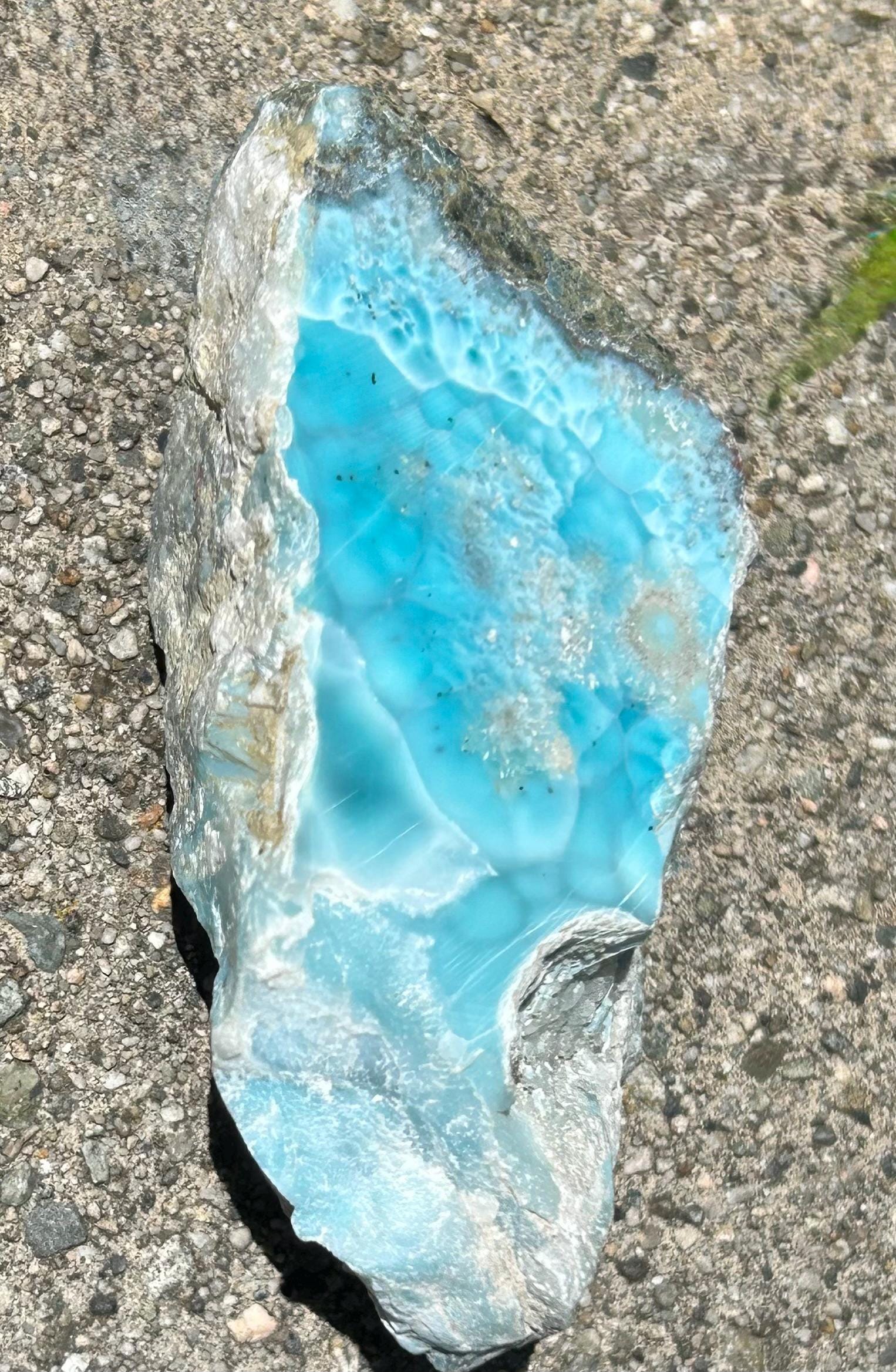 Rare Larimar Specimen: Polished Dominican Republic - Etsy