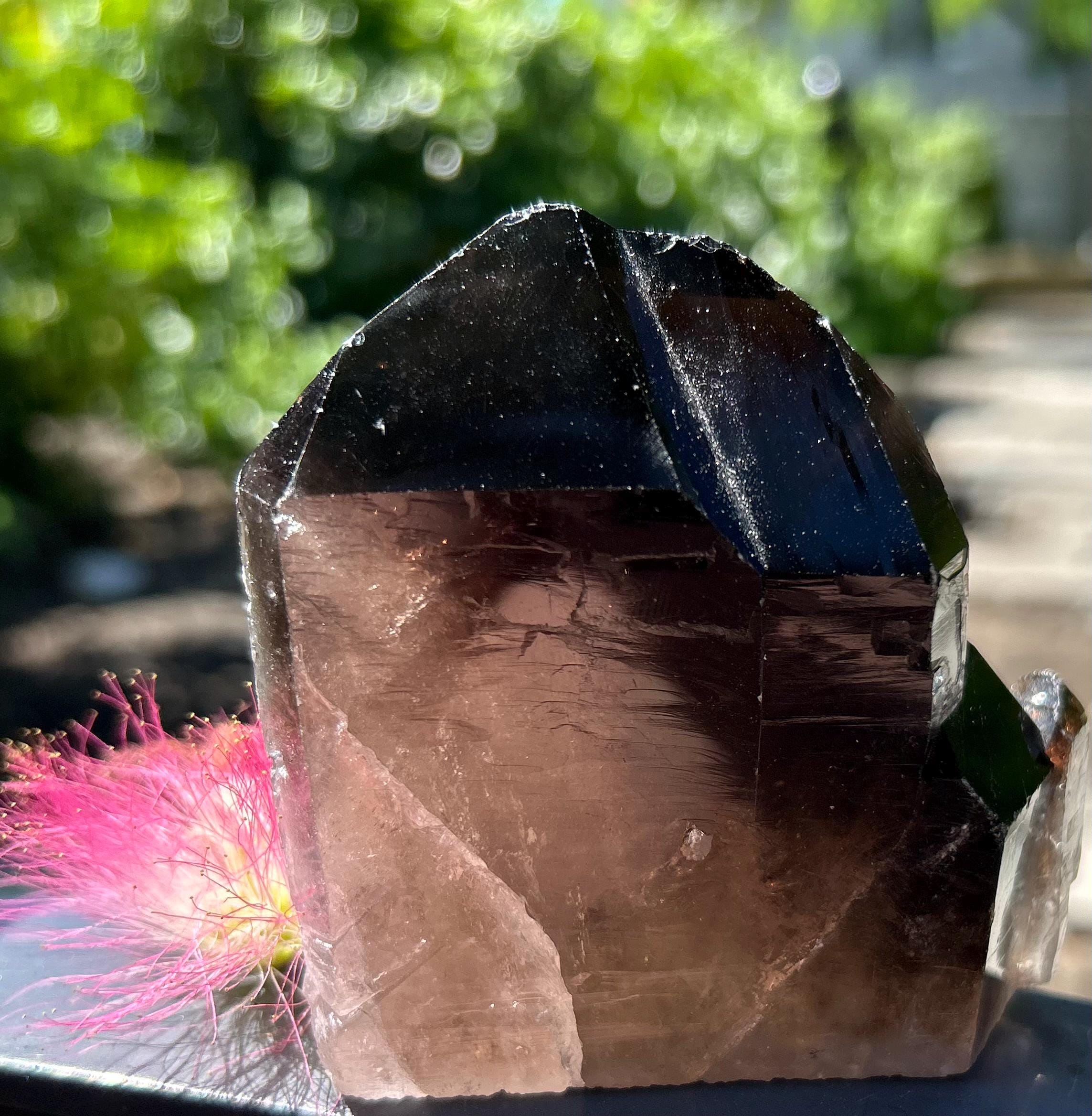 モリオンクォーツクラスター：マダガスカル産の希少な板状結晶 - Etsy 日本