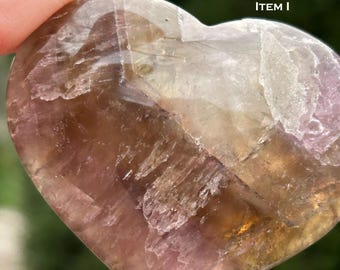 Select One-  AAA Super 7 Heart - Brazil - Handmade/ Miner Direct