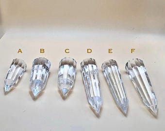 Vogel AAA Lemurian Quartz, 12 Facet, Handmade direct from Brazilian Rare Clear