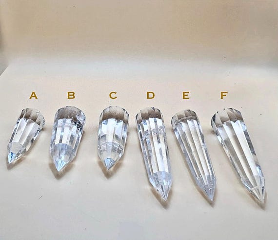Vogel AAA Lemurian Quartz, 12 Facet, Handmade direct from Brazilian Rare Clear