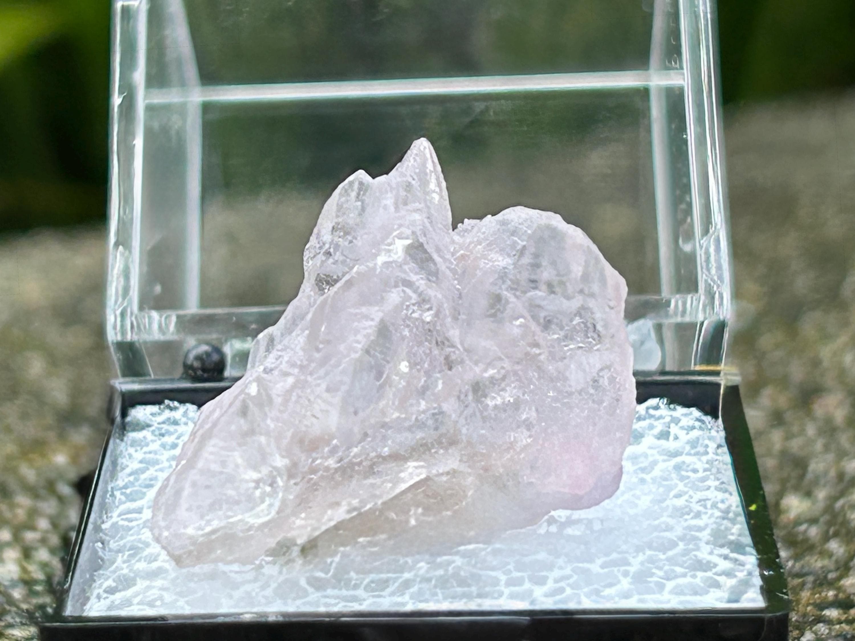 Rare Crystallized Rose Quartz Elestial Cluster: 5g Micro Treasure