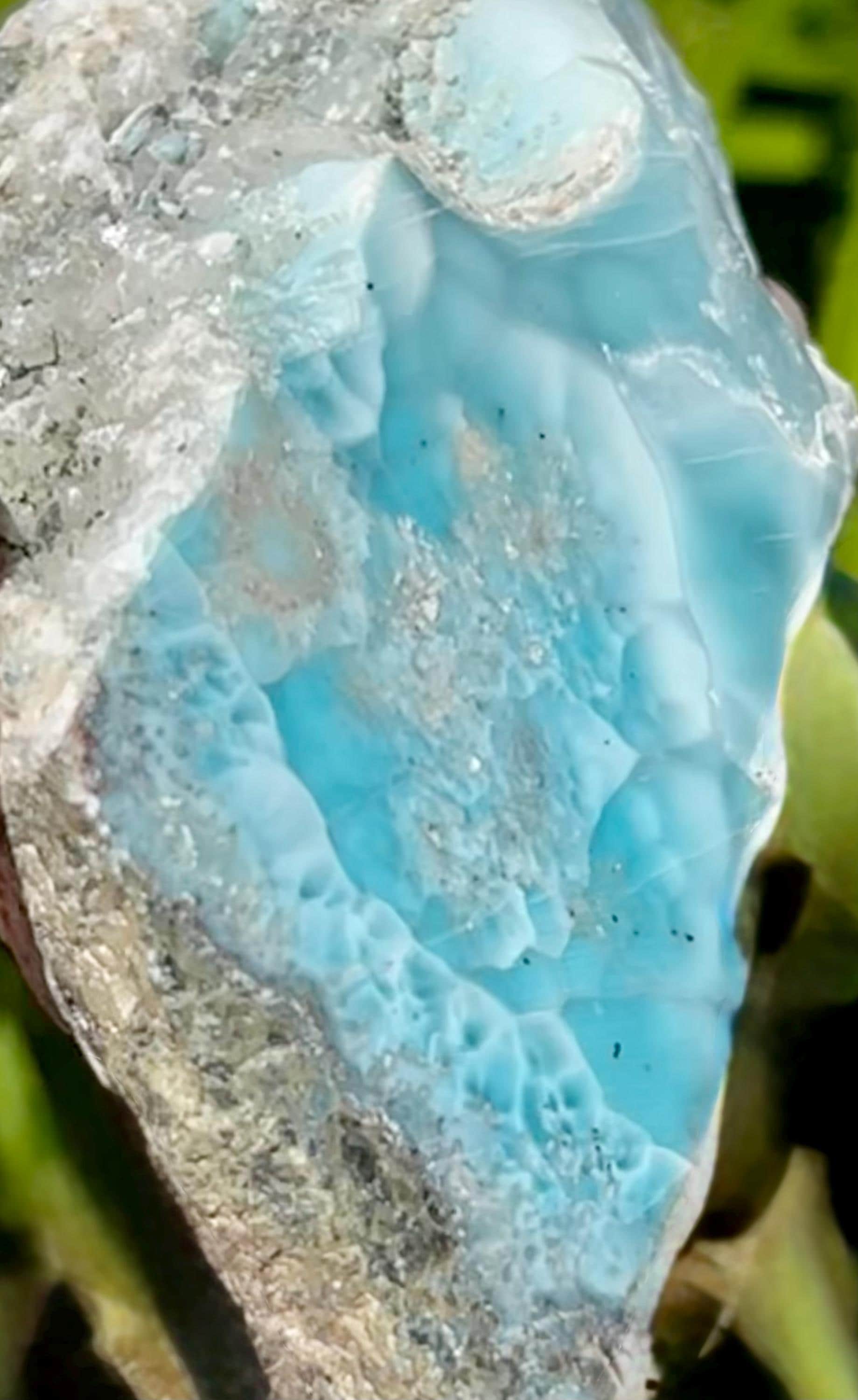 Rare Larimar Specimen: Polished Dominican Republic - Etsy