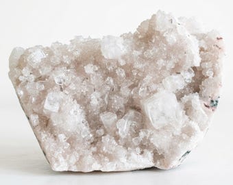 Natural Apophyllite Geode Pink Hue India Collector Mineral Specimen 1.5Kg