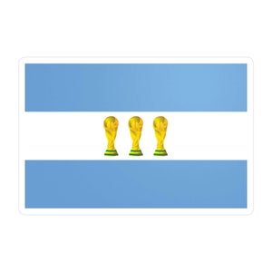 Argentinië WK kampioenen vlag sticker