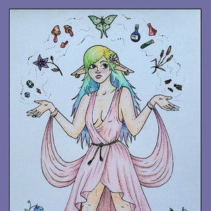 Comisión de personajes de fantasía personalizados dibujados a mano para DnD, historias, etc.