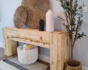 Modern Rustic Console Table Natural