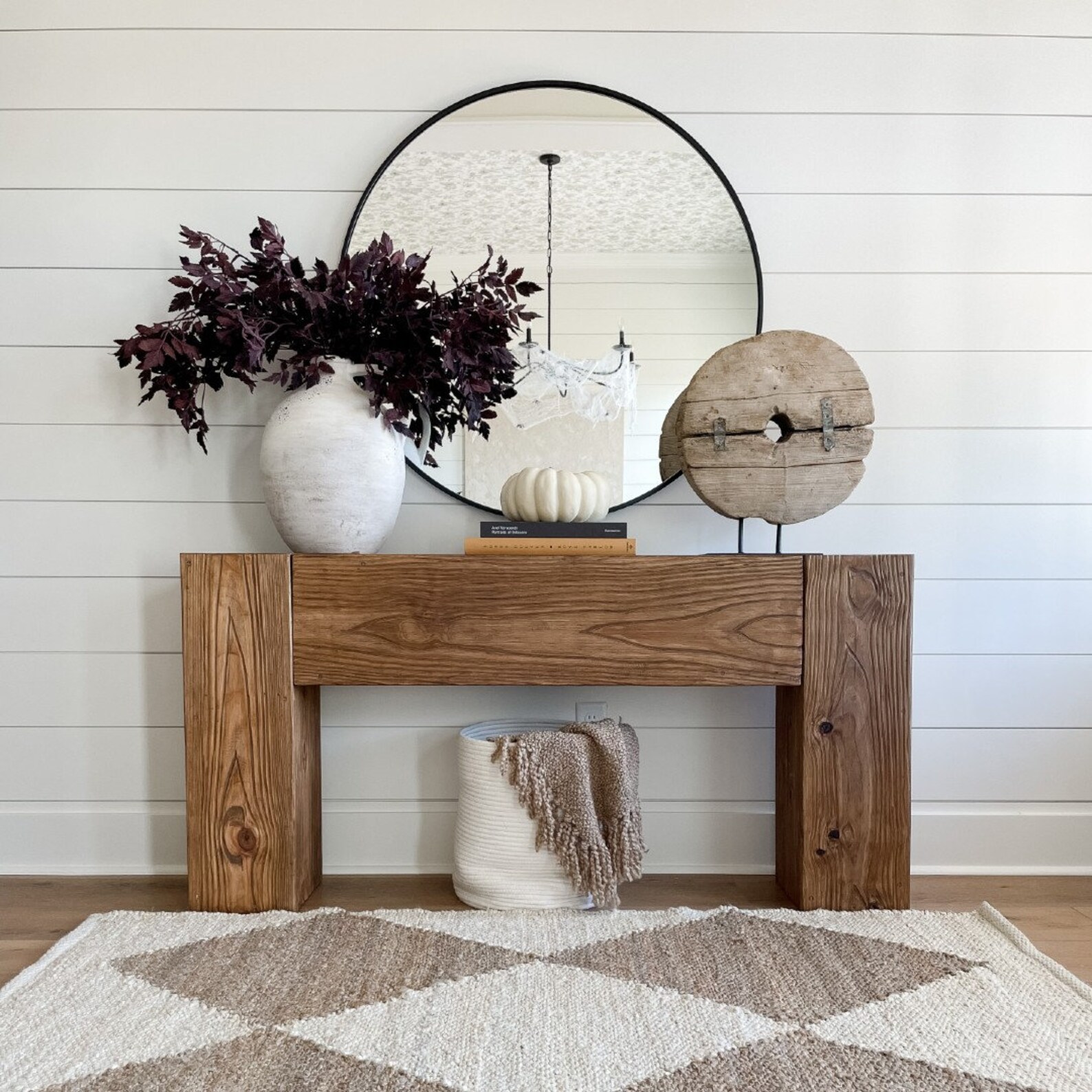 Modern Rustic Console Table Soft Brown - Etsy