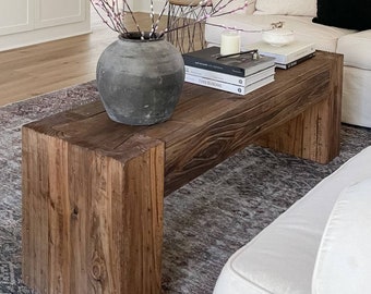 Modern Rustic Bench - Soft Brown