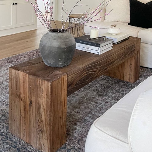 Modern Rustic Console Table Soft Brown - Etsy