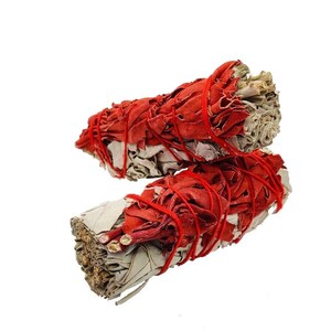 White sage + dragon&#39;s blood 1x | 2x | 3x - Smudge stick, incense bundle, incense sticks - cleaning and protection
