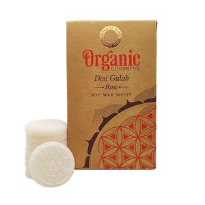Duftmelts Rose- Organic Goodness - da cera di soia con oli essenziali naturali