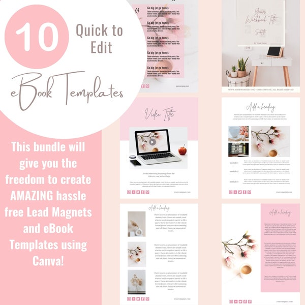 Sorority Printable, Ebook template canva, Recipe binder, Branding package, Fitness journal, College template, Report template