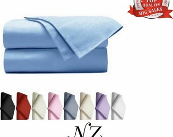 Flannelette Flat Bed Sheets 100% Brushed Cotton Thermal Flannel Flat Sheets