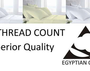 Pillow Cases 800 Thread Count 100% Pure Egyptian Cotton Super Soft Hotel Quality Pair Of Pillowcases