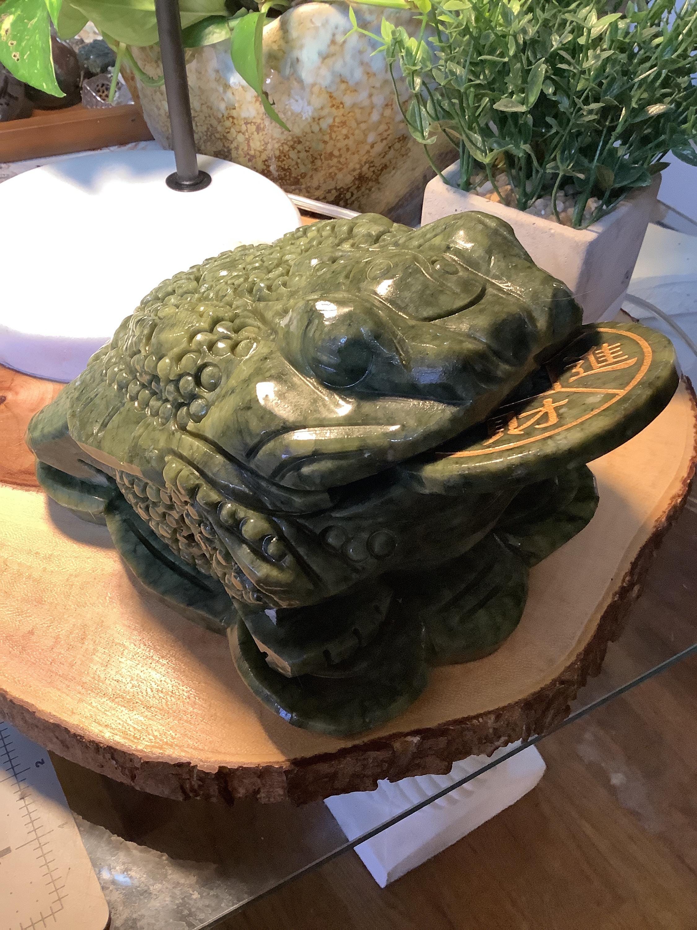 Extra Large Nephrite Jade Chinese Money Frog - Etsy