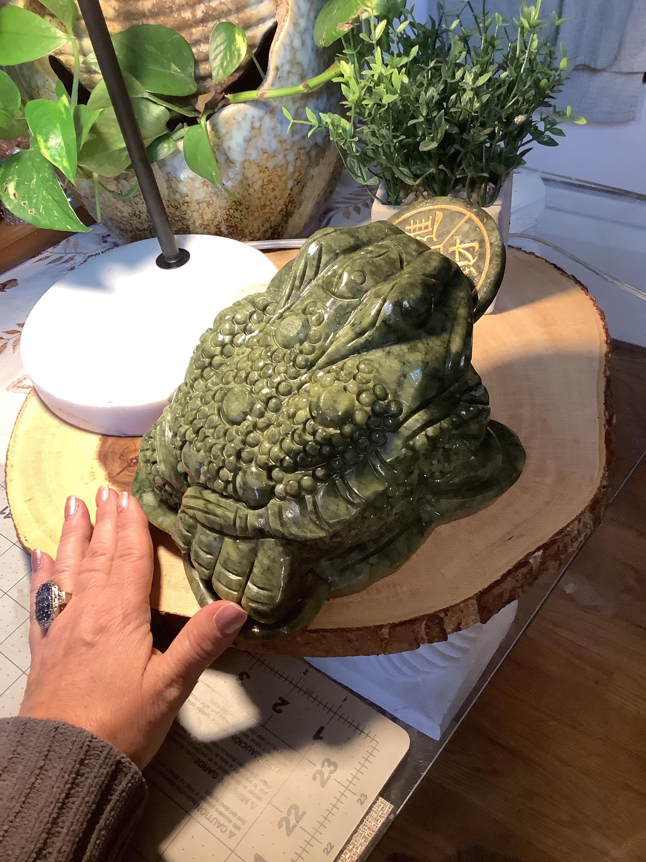 Extra Large Nephrite Jade Chinese Money Frog - Etsy