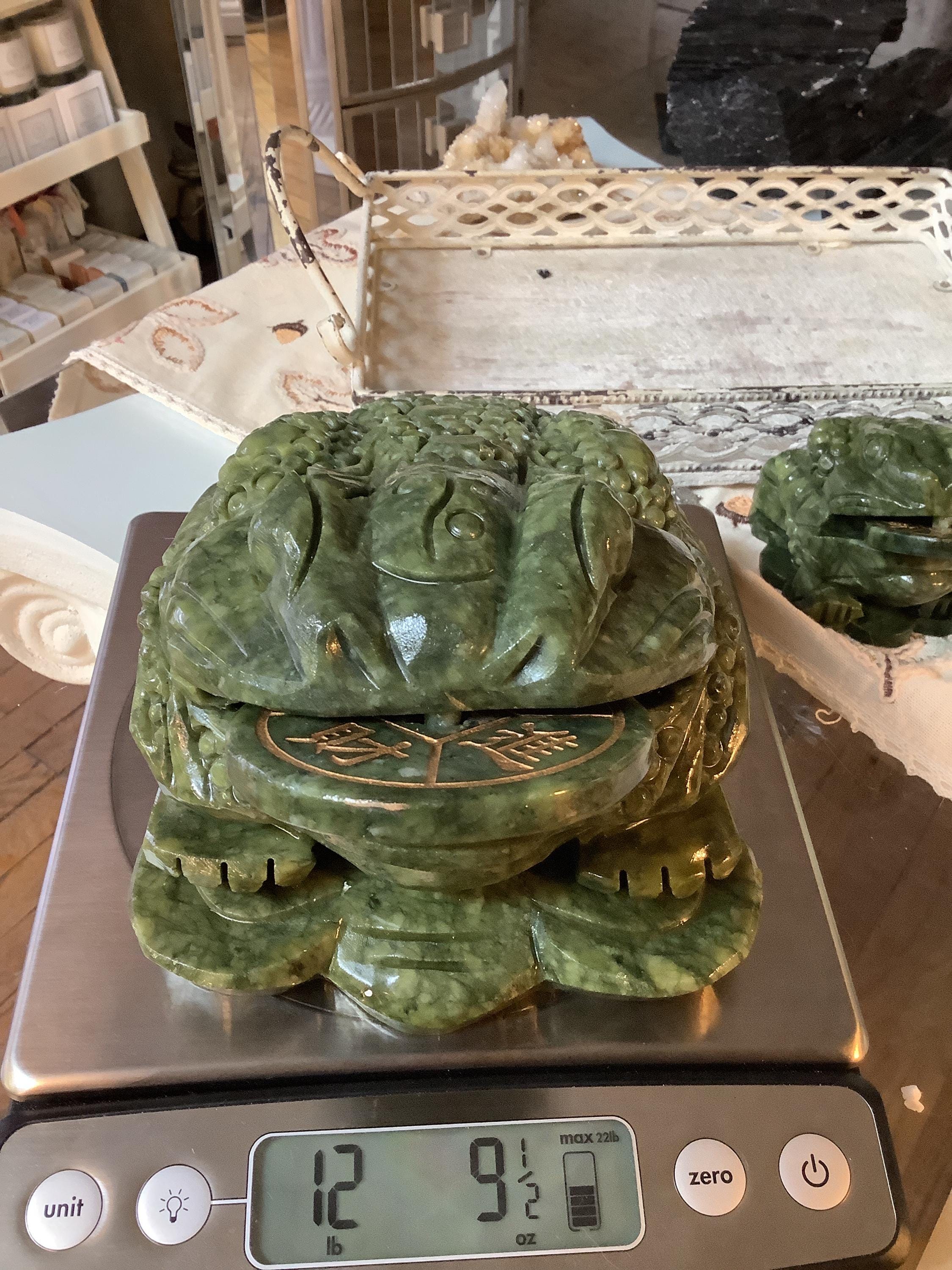 Extra Large Nephrite Jade Chinese Money Frog - Etsy