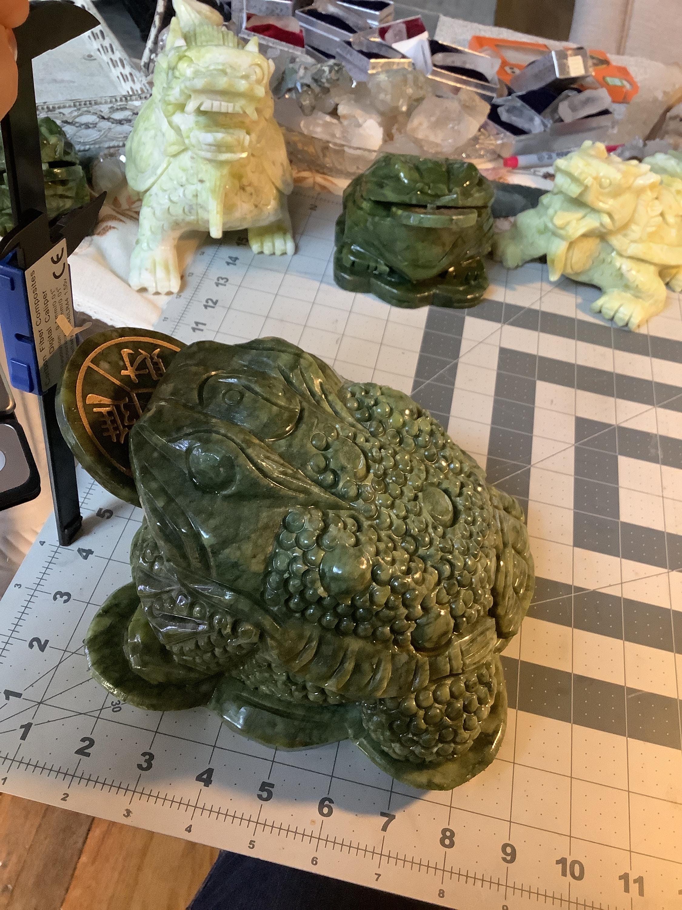 Extra Large Nephrite Jade Chinese Money Frog - Etsy