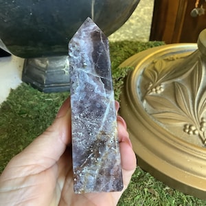 Very Rare Natural Druzy Super 7 Amethyst point
