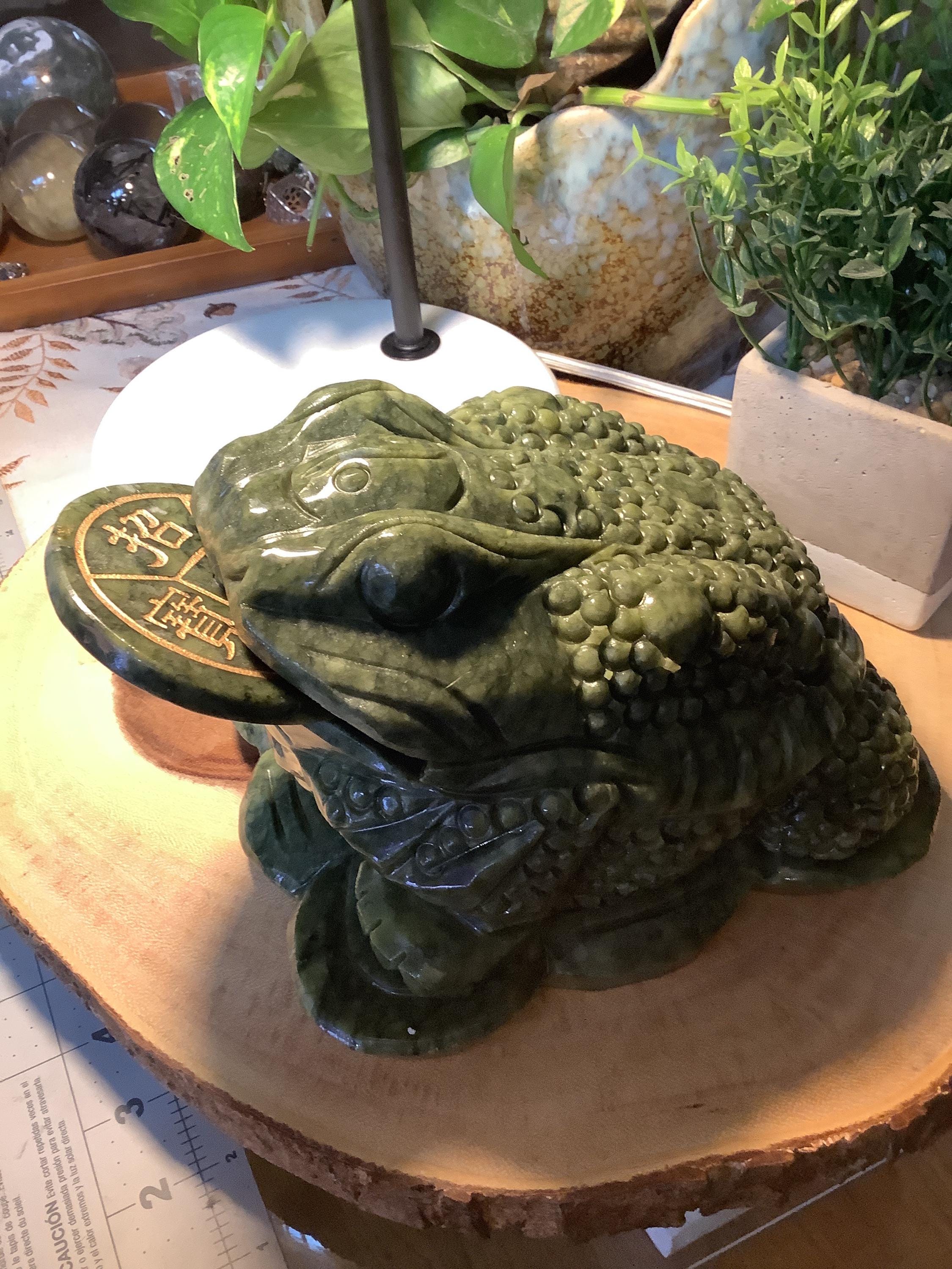 Extra Large Nephrite Jade Chinese Money Frog - Etsy