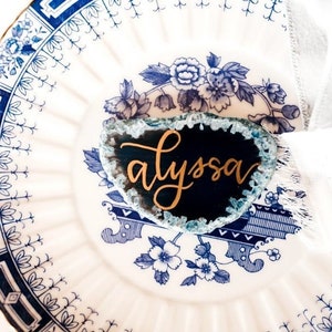Custom Agate Placecards