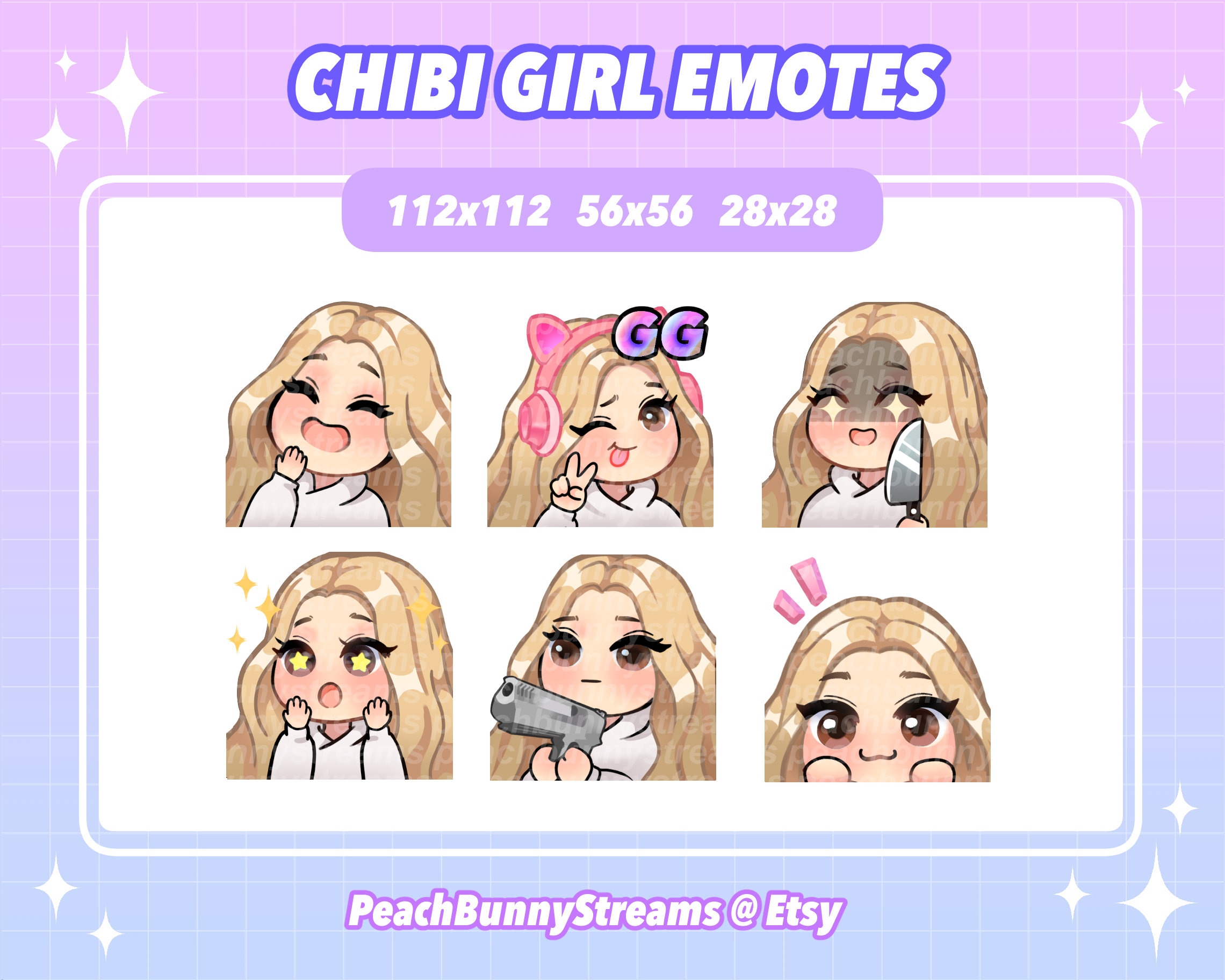 Brunette and blonde drawing - Etsy België, image size:2280x1824