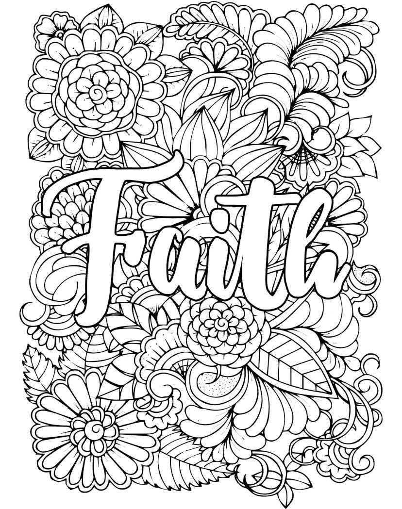 I Am Survivor Adult Coloring Pages Faith Coloring Sheets - Etsy España