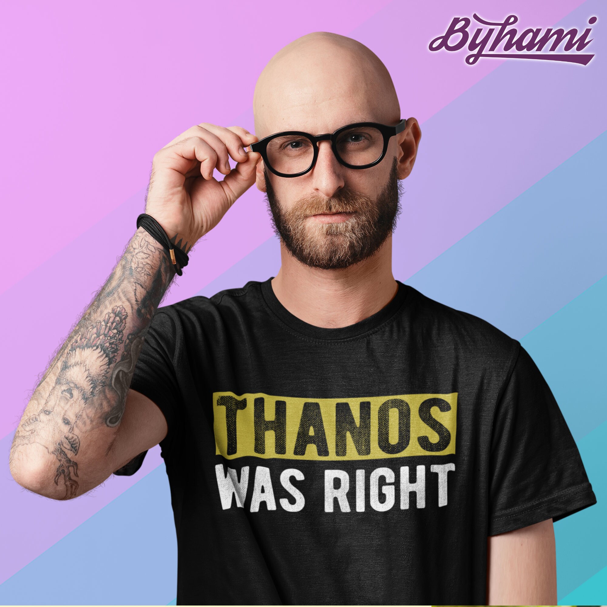 Discover THANOS WAS RIGHT T-shirt | Thanos shirt | Marvel Eternals | Avengers | Marvel shirt | Gift for husband | Marvel's fan gift | Movie fan