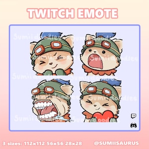 Twitch Emotes League of Legends: Teemo Bundle Set