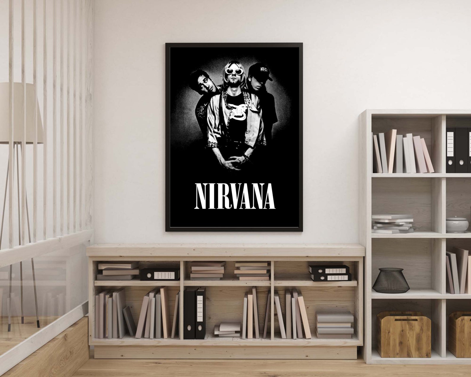 Nirvana Canvas Poster Nirvana Band Nirvana Poster Nirvana Etsy