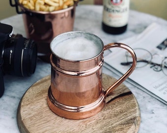 Caneca de cobre personalizada Debito, copo de cerveja Moscow Mule, presente de aniversário de cobre