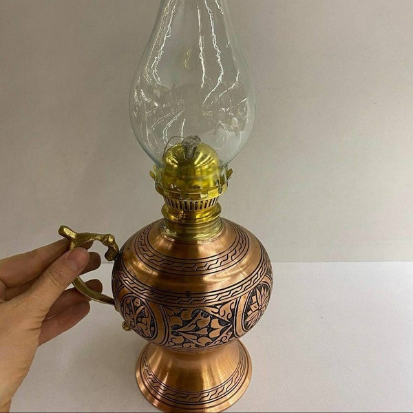 Oil Burning Lamp Etsy