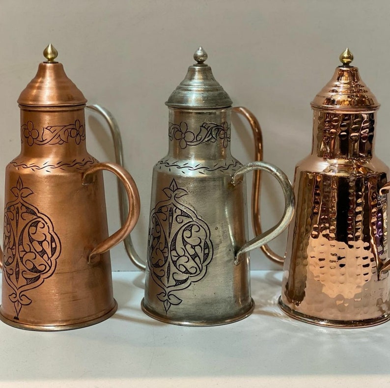 Copper Oil Bottle Copper Olive Oil Cruet Olive Oil Etsy