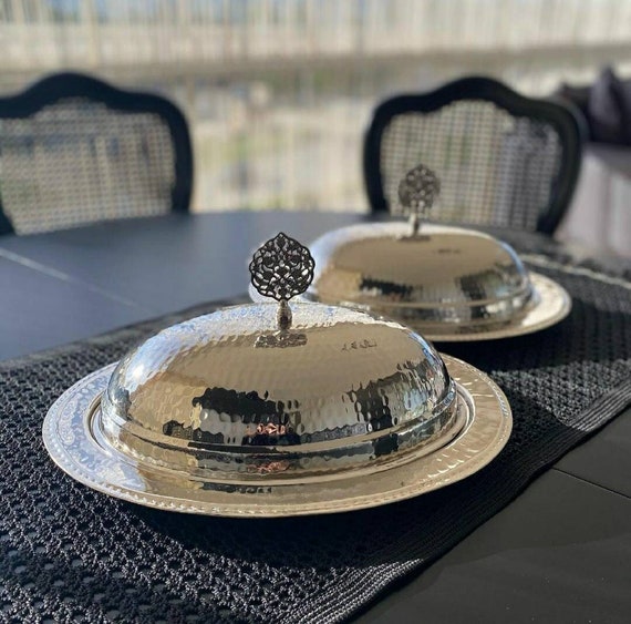 Copper serving clearance plate