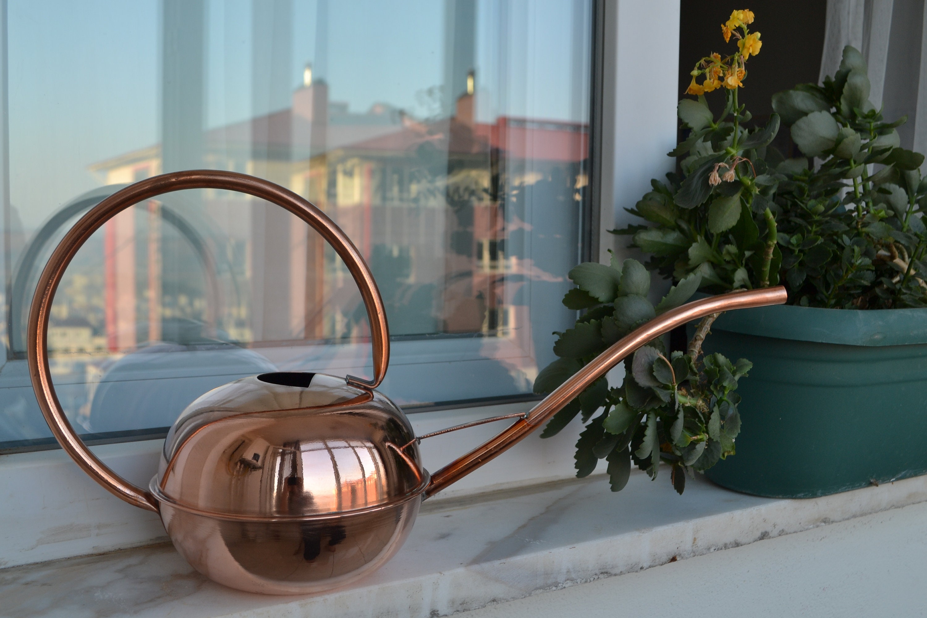 Geli Eden Plastic Watering Can 2 Litre Long Spout Yellow - Foto 5