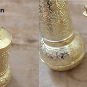 Set med 2 kaffekvarnar, traditionell turkisk salt- och pepparkvarn, manuell kvarn bild 4