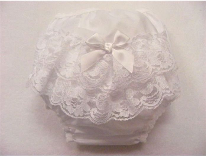 Baby Girls Lace & Bow Frilly Pants/knickers Nappy Cover Etsy UK