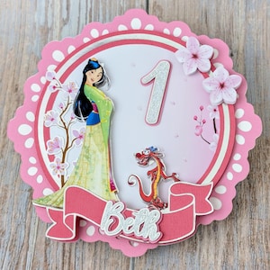 Custom Mulan Cake Topper: Princess Party Centerpiece
