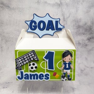 Personalized Soccer Favor Box Set: Themed Party Decorations