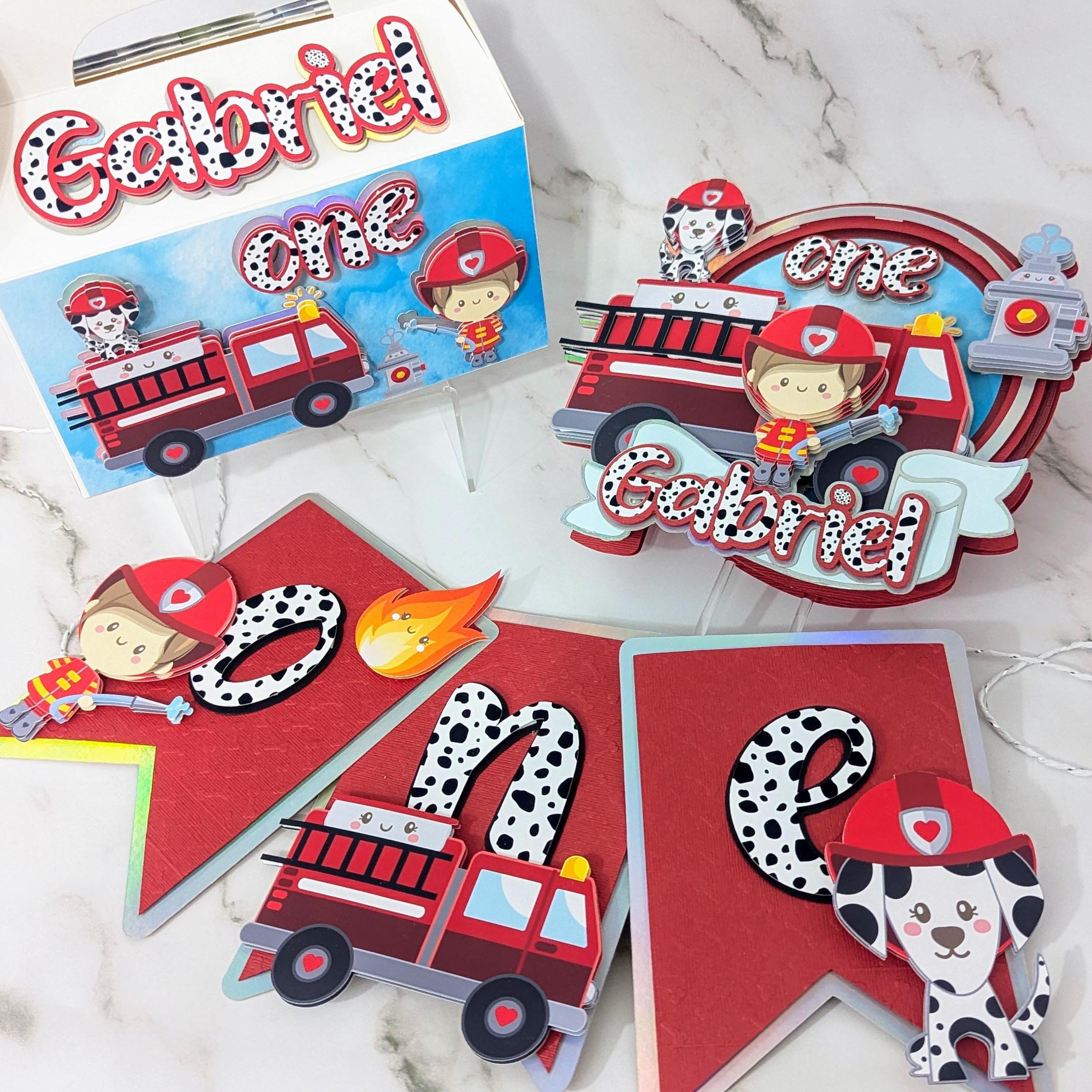 Fire Fighter Topper Firefighter Cake Topper: Personalized Fireman Birthday Party Decor - Etsy