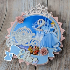 Cinderella cake topper, Cinderella party decor, Cinderella themed party, Cinderella custom cake topper, Cinderella centerpiece