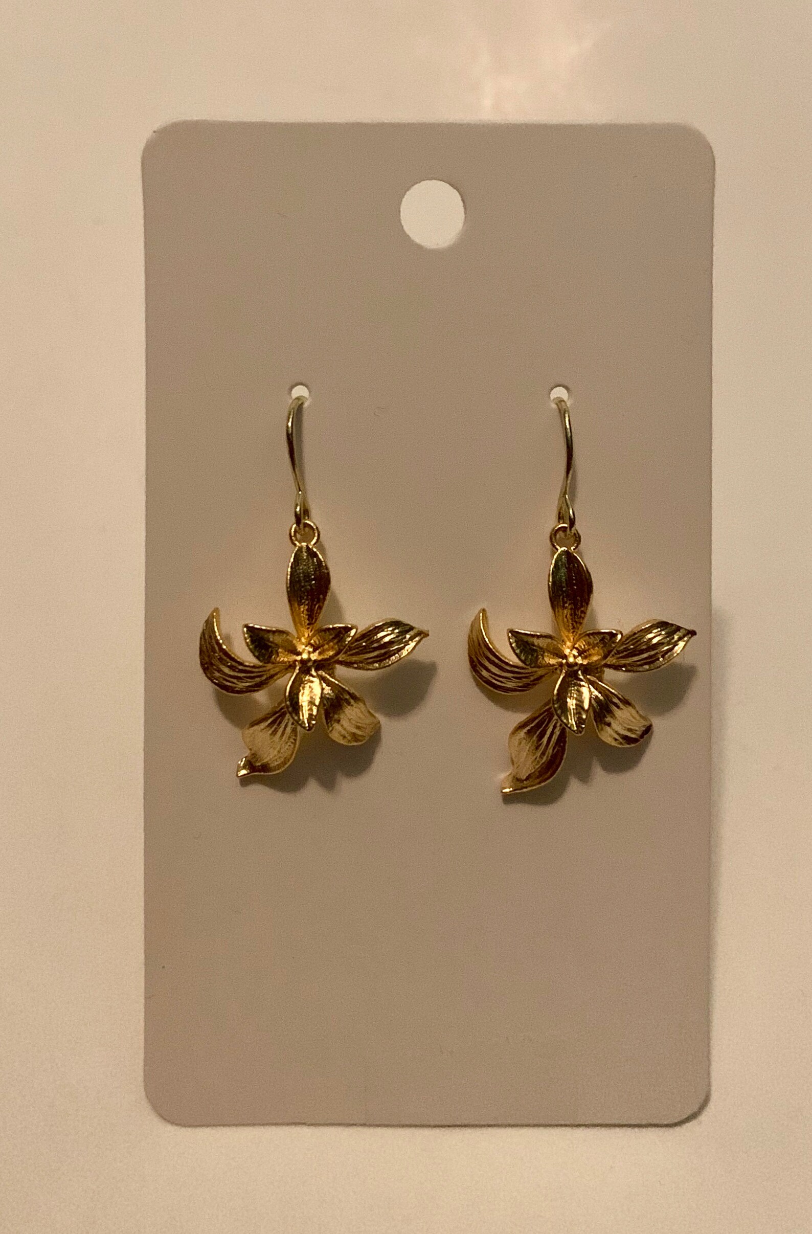 Gold Jasmine Flower Earrings Etsy